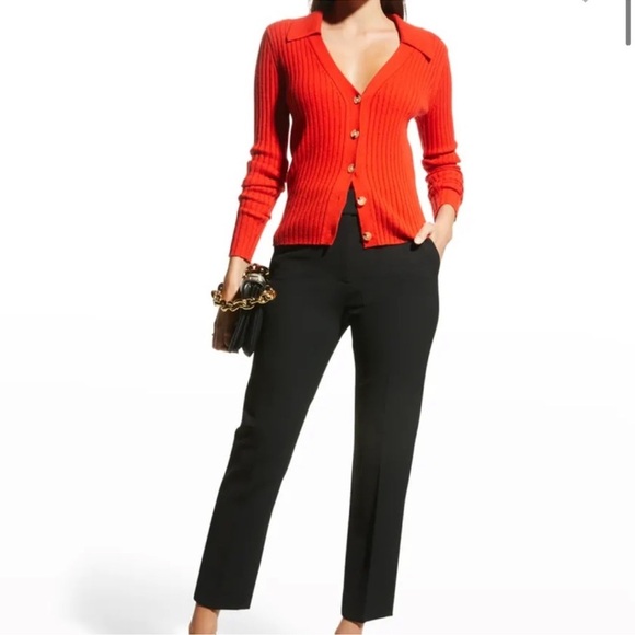 VERONICA BEARD LAZANA CASHMERE RED SWEATER SIZE SMALL - Picture 1 of 16